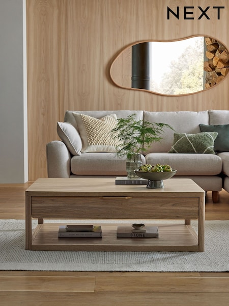 Natural Arlo Wood Effect Storage Coffee Table (K94189) | €270