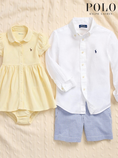 Polo Ralph Lauren Boys Linen Long Sleeve Shirt (K94377) | €50 - €56
