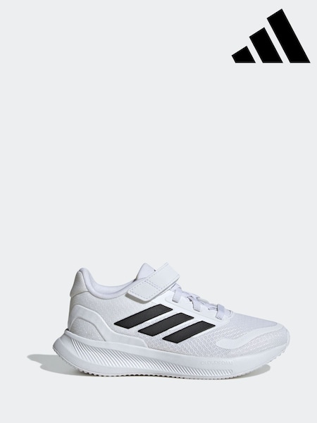 adidas White/Black Kids Runfalcon 5 Trainers (K94421) | €40