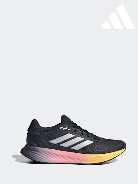 adidas Dark Black Runfalcon 5 Trainers (K94670) | $87