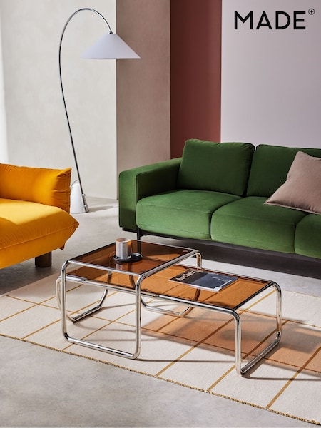 MADE.COM Amber Glass Dunston Coffee Nest (K94917) | €503