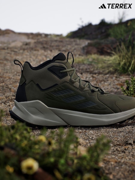 أخضر - adidas Terrex Trailmaker 2.0 Leather Hiking Shoes (K95423) | ‏49 ر.ع.‏