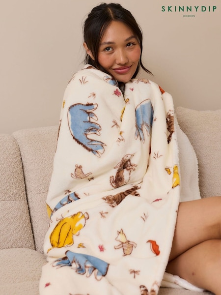 White - Skinnydip Disney Winnie The Pooh Blanket