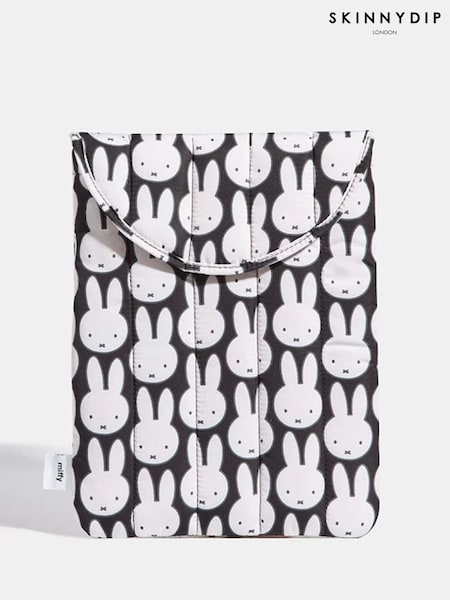 Black - Skinnydip Miffy X Skinnydip Laptop Sleeve Bag