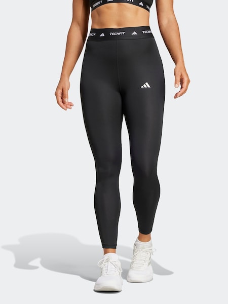adidas Black TECHFIT 7/8 High Rise Leggings (K95722) | R$ 345