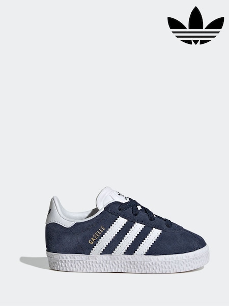 Albastru - adidas Originals Gazelle Comfort Closure Elastic Trainers (K95960) | 298 LEI