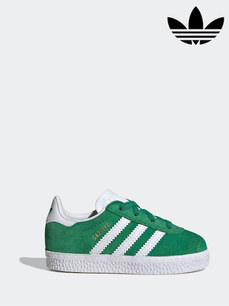 ירוק - Adidas Originals Gazelle Comfort Closure Elastic Trainers (K95973) | ‏201‏₪