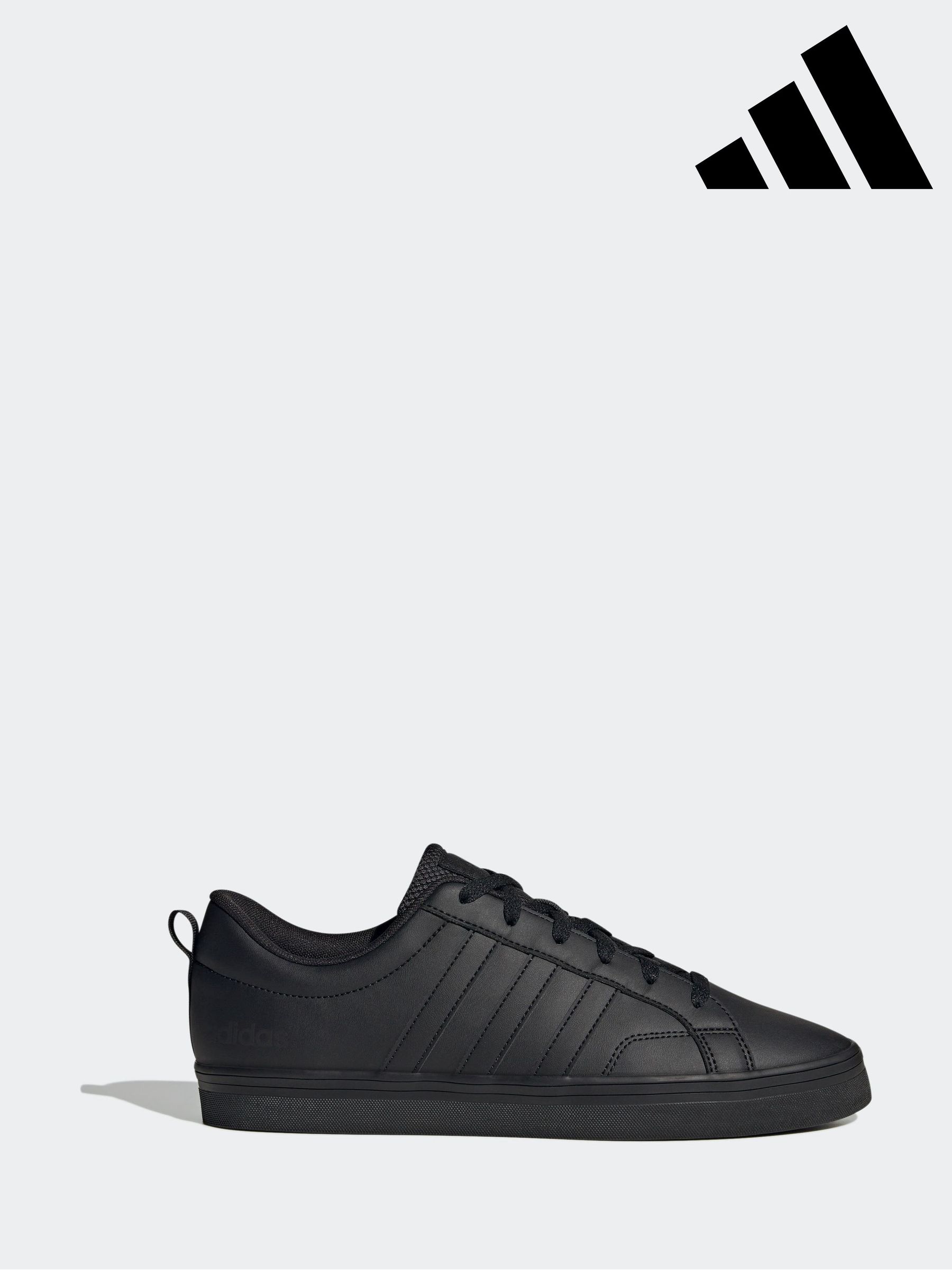 Mens adidas all black trainers clearance