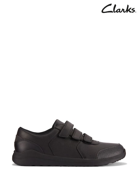 Clarks Black Wide Fit (G) Leather Daze Step 2 Shoes (K96021) | €61 - €72