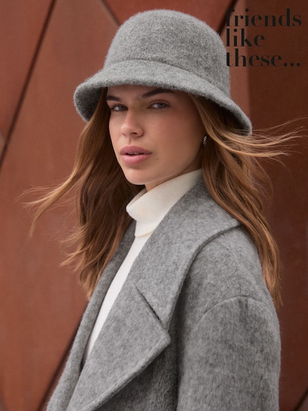 Gris - Friends Like These Fuzzy Bucket Hat