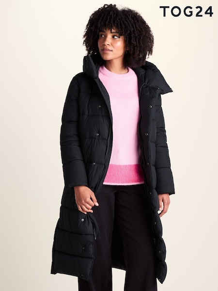 Black - Tog 24 Bartlett Longline Insulated Padded Coat