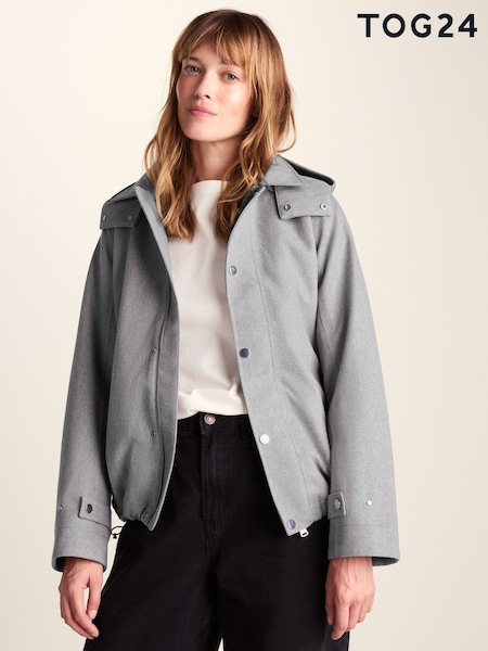 Grey - Tog 24 Robyn Waterproof Short Trench Coat