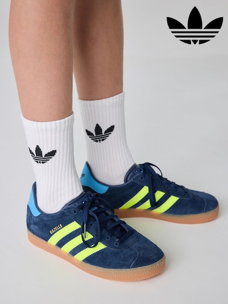 adidas Originals Dark Blue Junior Gazelle Trainers (K96160) | kr785
