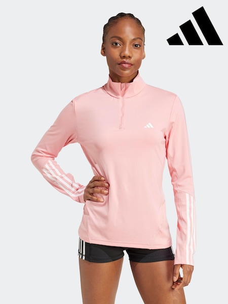 adidas Pink Hyperglam Training Quarter-Zip Top (K96630) | €20