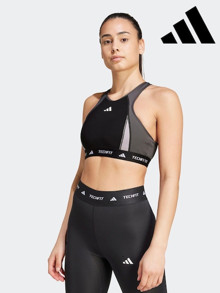 adidas Black Tech Fit Power Impact Medium Support Bra (K96693) | €26