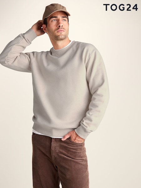 Cream - Regular Tog 24 Dolan Supersoft Crew Neck Sweatshirt