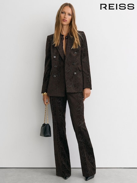 Chocolate Brown - Reiss Ida Suit Trousers