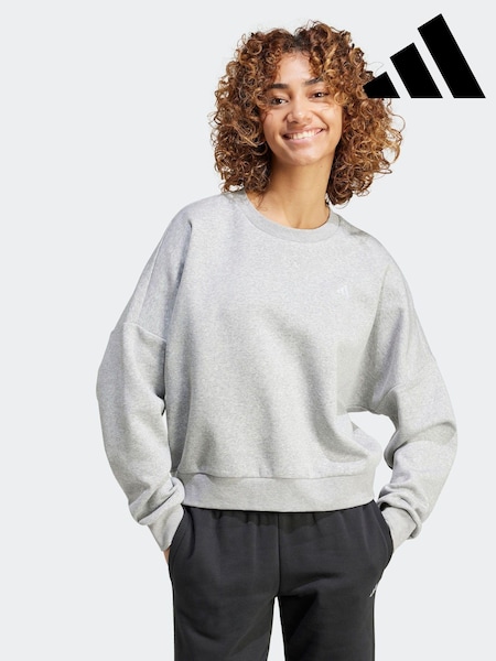 adidas Grey Small Logo Feel Cosy Sweatshirt (K96787) | R$ 345
