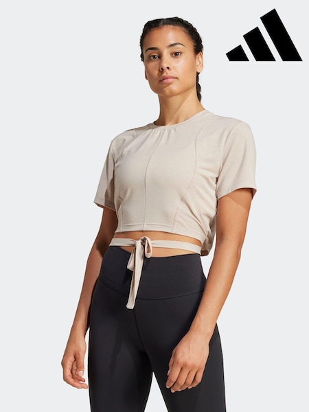 adidas Brown Yoga T-Shirt (K97100) | €26