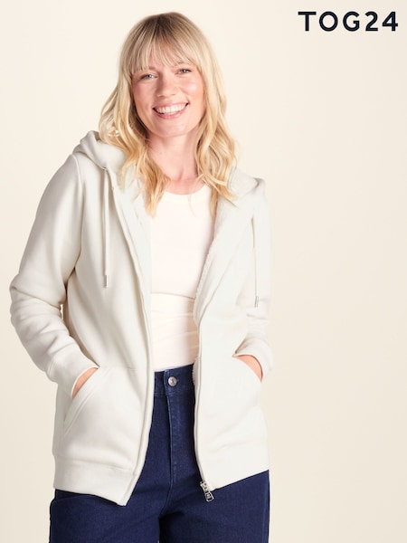 Крем - Tog 24 Bradshaw Supersoft Sherpa Lined Zip Hoodie