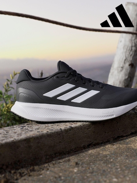 adidas Black/White Runfalcon 5 Running Trainers (K97326) | €72