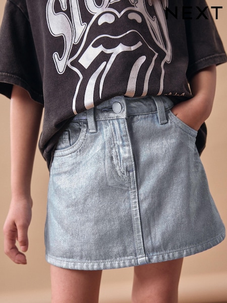 Mittelblau - Foil 100% Cotton Skirt (3-16yrs) (K97480) | 18 € - 23 €