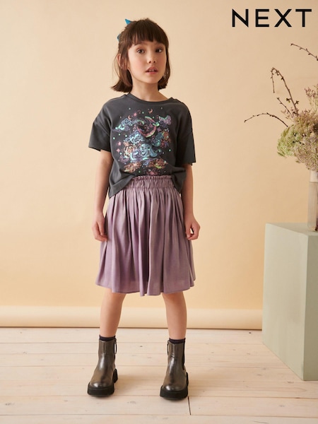 Lilac Purple Metallic Skirt (3-16yrs) (K97492) | €9 - €12.50