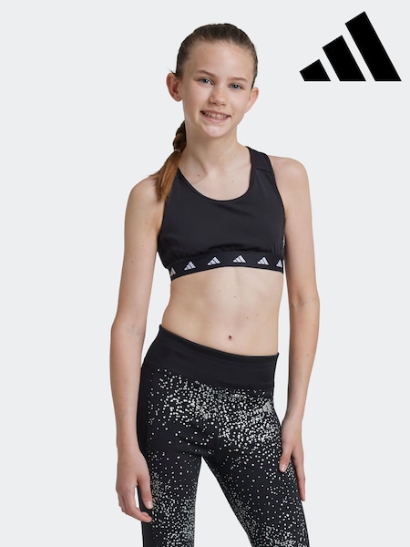 adidas Black Techfit Power React Bra (K97592) | R$ 180
