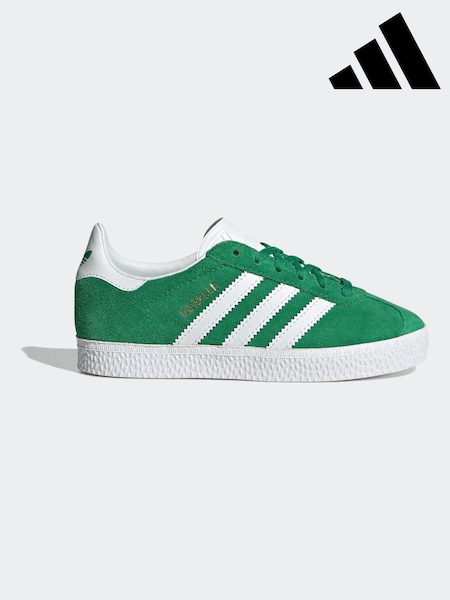 adidas original Green Kids Gazelle Trainers (K97832) | ₪226