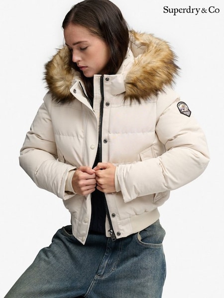 Kermanvaalea - Superdry Everest -tekoturkishupullinen bombertakki