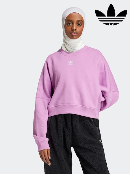 adidas originals Purple Essentials Crew Sweatshirt (K97997) | €27