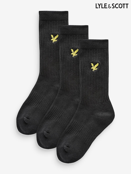 Lyle & Scott Grey Boys Scout Cotton Sports Socks 3 Pack (K98010) | €11.50