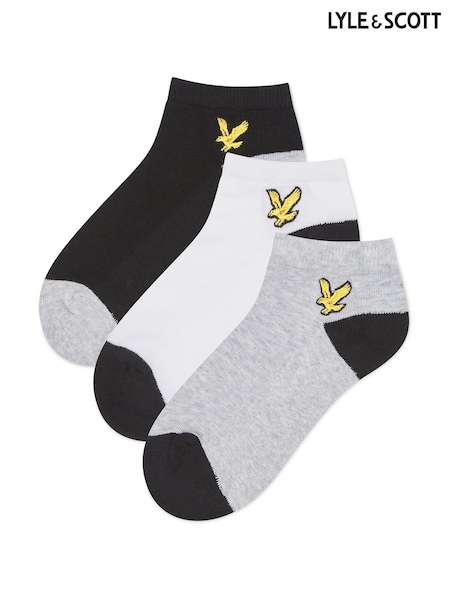 Lyle & Scott Contrast Heel And Toe Boys Desmond Ankle Socks 3 Pack (K98012) | 11 €