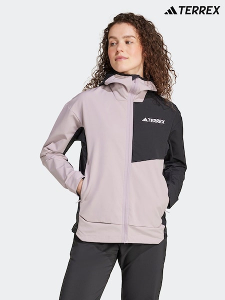 Lila - adidas Terrex Multi Softshell Hiking Jacket (K98073) | 76 €
