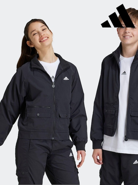 adidas Black Street Jam Woven Cargo Jacket Kids (K98211) | AED163