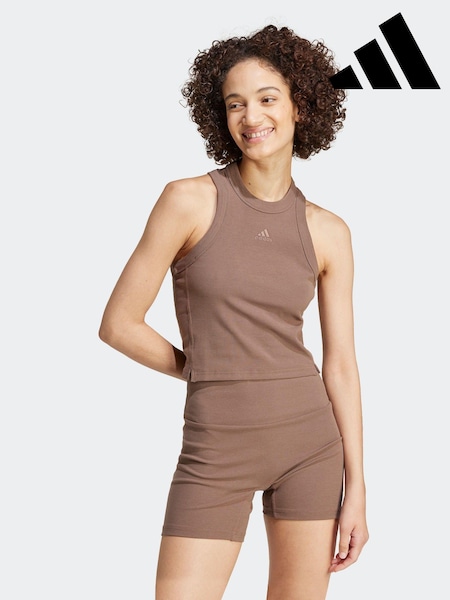 adidas Brown Long Rib Vest (K98313) | €15