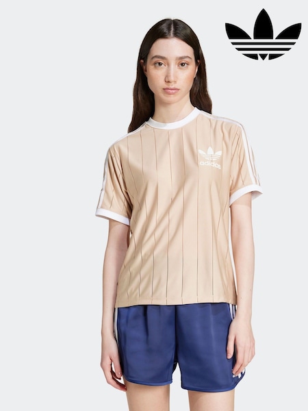 adidas Originals Brown 3-Stripes T-Shirt (K98381) | AED87