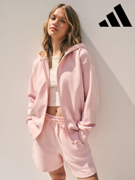 adidas Pink All Szn Full Zip Hoodie (K98388) | €42