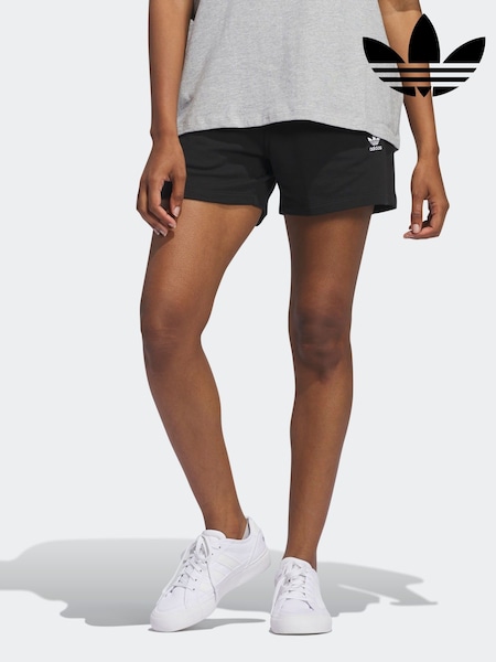 adidas Originals Black 100% Cotton Essentials Shorts (K98439) | €39