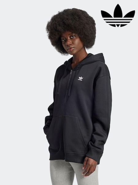 adidas originals Black Essentials Full Zip Hoodie (K98928) | €34