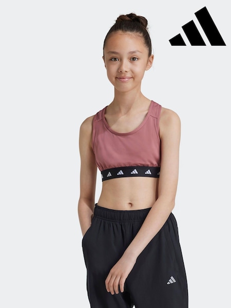 Roșu - Sutien Adidas pentru copii Techfit Power React (K99081) | 64 LEI