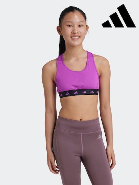 Violet - Sutien Adidas pentru copii Techfit Power React (K99282) | 74 LEI