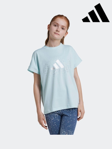 adidas Green Kids Winter T-Shirt (K99290) | AED58