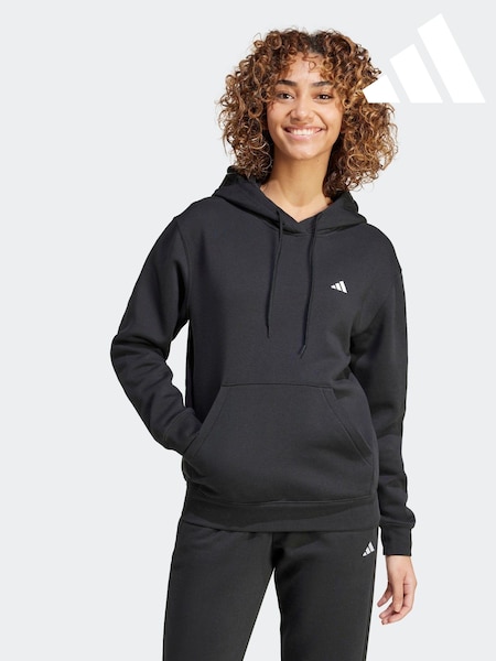 adidas Black Small Logo Hoodie (K99322) | AED110