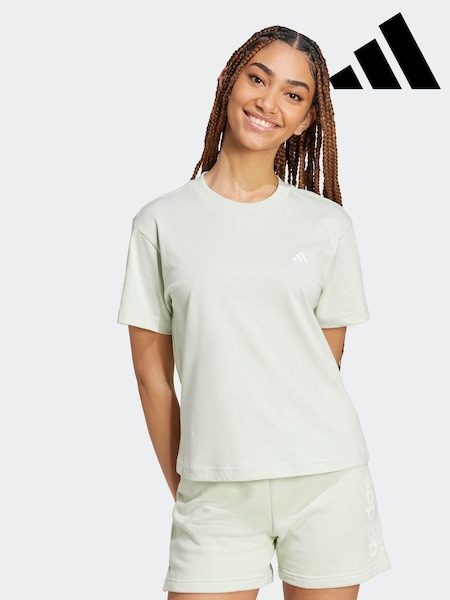 adidas Green Small Logo 100% Cotton T-Shirt (K99389) | €12.50