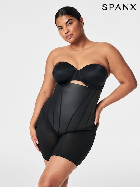 Musta - SPANXsupersculpt ™ Total Contour Korkea vyötärö Mid-thhigh Lyhyt lahje (K99456) | €165