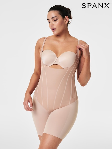 SPANXsupersculpt™ Total Contour Open-Bust Mid-Thigh Bodysuit (K99460) | 609 QAR