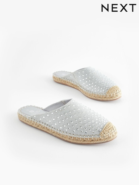 Silver Forever Comfort® Espadrille Mules (K99693) | €14.50