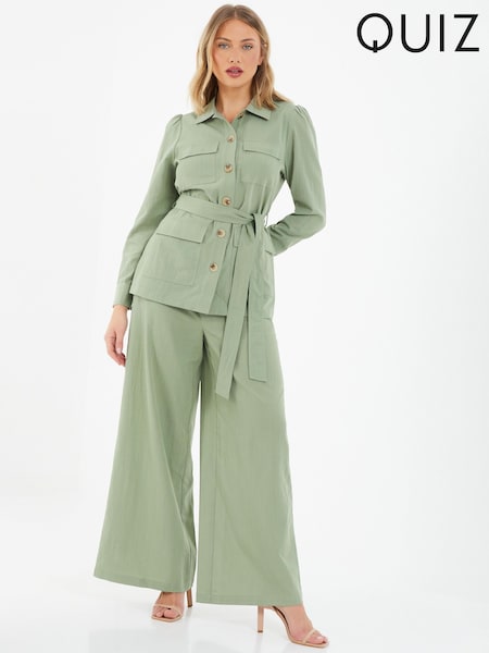 Quiz High Waist Wide Leg Trousers (K99738) | 136 LEI