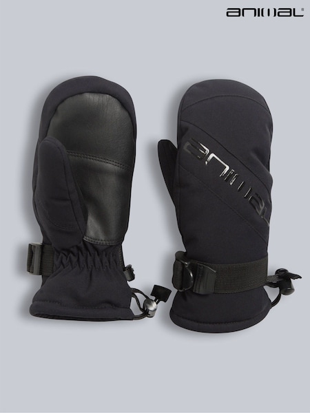 Animal Black Cosy Kids Ski Mittens (K99749) | €33